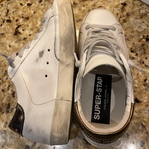 COPY - Golden Goose SuperStar Bicolor Metallic Sneakers - Picture 9 of 10